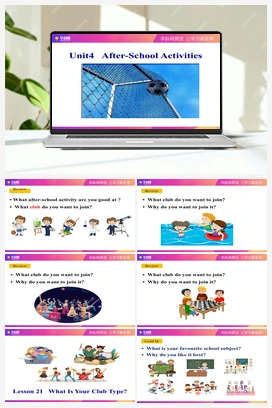 Unit 4 Lesson 21 What’s Your Club Type【课件+教案】 冀教版初中英语七年级下册