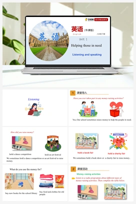 1.3 Listening and Speaking【课件+练习】 牛津深圳版初中英语八年级下册