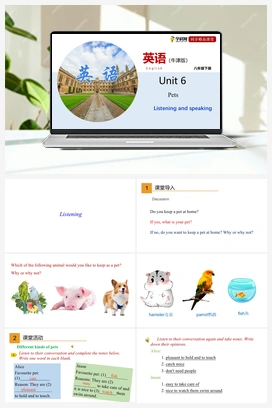 6.3 Listening and Speaking【课件+练习】 牛津深圳版初中英语八年级下册
