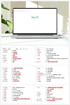 精品 2024年中考一轮复习英语课标词汇20天默背记(学案+PPT)