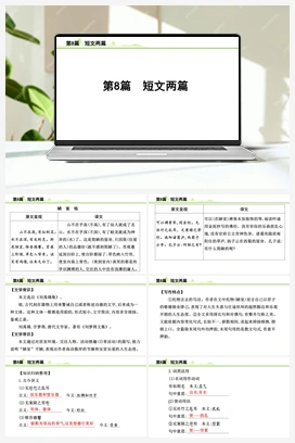 2023年中考语文一轮专题复习：古诗文阅读之课内文言文逐篇梳理七年级