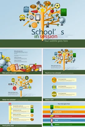 创意学校老师说课PPT课件模板