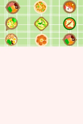 浅绿卡通小清新可爱幼儿园美食展示食物教学课件精美PPT课件