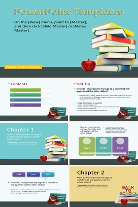 浅蓝小清新教育老师PowerPoint模板使用指南PPT模板PPT课件