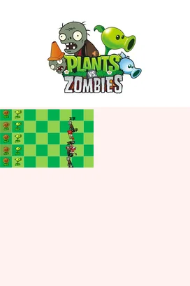 绿色卡通可爱创意幼儿园植物大战僵尸游戏教学课件精美PPT课件