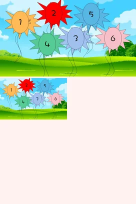 绿色卡通可爱小清新幼儿园数字学习与认知气球教学课件PPT课件