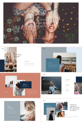 棕色小清新温馨个人PPT模板