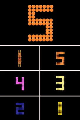 橙色极简炫酷个人数字5的创意展示演讲精美课件PPT模板