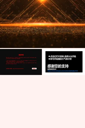 金色大气科技感高端企业科技未来展望光效新品发布PPT模板