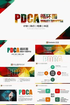 PDCA循环图PPT课件模板