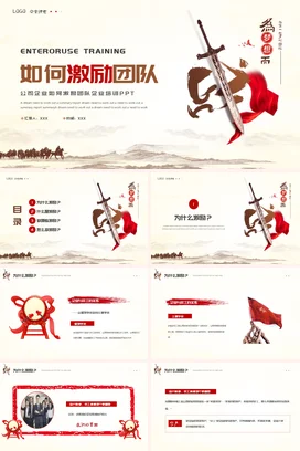 如何激励团队培训动态PPT课件模板