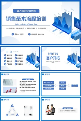 销售基本流程培训PPT课件模板