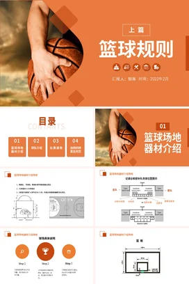 篮球规则上篇PPT课件模板