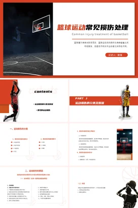篮球运动常见模仿处理PPT课件模板