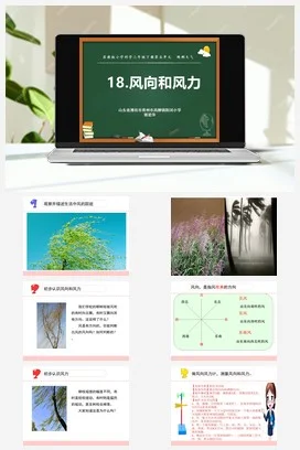 苏教版小学科学三下课件教案 18风向和风力（山东 郭爱萍）