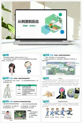 苏教版小学科学五上 5.18 从刺激到反应 课件+教案+试题+素材