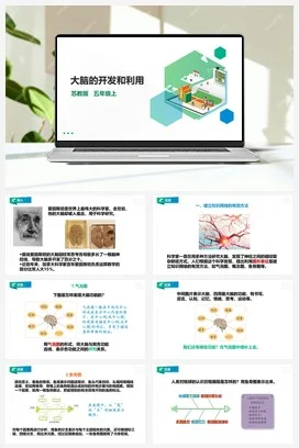 苏教版小学科学五上 5.20《大脑的开发和利用》课件（27张PPT） 教案 练习 素材