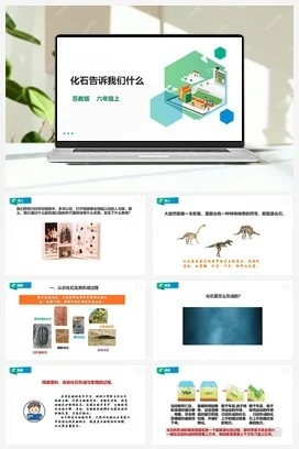 苏教版小学科学六上 3.9《化石告诉我们什么》课件（26张PPT） 教案 练习 素材