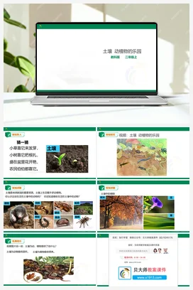 1.2 土壤——动植物的乐园（课件+教案+素材） 教科版小学科学二年级上册