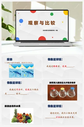 2.3.观察与比较.教学课件 教科版小学科学二年级下册