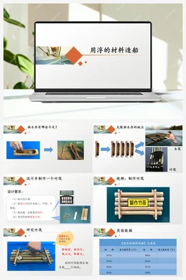 《用浮的材料造船》 课件 教科版小学科学五年级下册