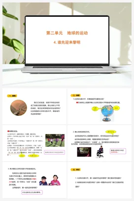 2.4《谁先迎来黎明》 课件 教科版小学科学六年级上册