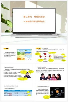 2.6 《地球的公转与四季变化》 课件 教科版小学科学六年级上册