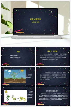 4.7 能量从哪里来 课件+教案+练习+任务单 教科版小学科学六年级上册