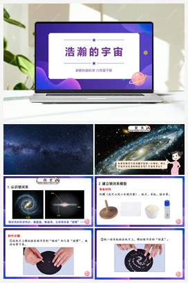 3.6《浩瀚的宇宙》（课件25ppt+视频+教案+素材） 教科版小学科学六年级下册