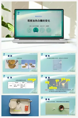 观察加热白糖的变化 课件+说课稿+视频 教科版小学科学六年级下册