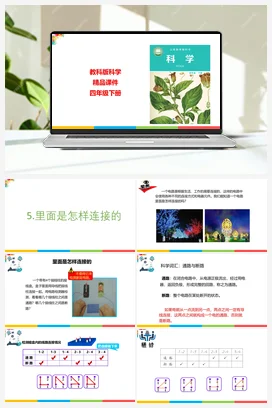 2.5里面是怎样连接的 课件+教案 教科版小学科学四年级下册