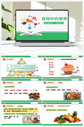 3.2 食物中的营养（课件+教案+练习） 教科版小学科学四年级下册