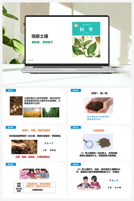 3.6《观察土壤》课件（27张PPT）教案+练习+素材 教科版小学科学四年级下册