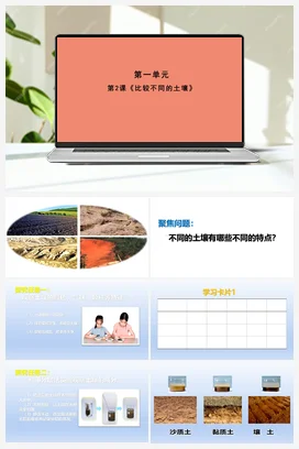 2《比较不同的土壤》 (课件共14张PPT) 人教鄂教版小学科学三年级下册