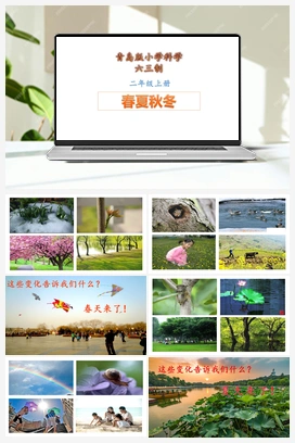 第7课春夏秋冬PPT 课件+教案 青岛版小学科学二年级上册