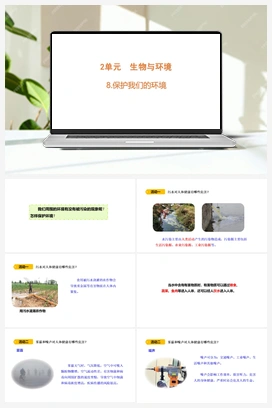 8 保护我们的环境 课件 (共18张PPT) 青岛版小学科学六年级下册