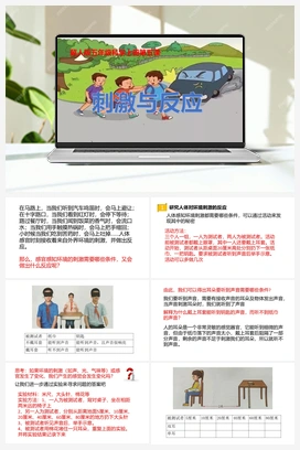 第5课《刺激与反应》课件 冀人版小学科学五年级上册