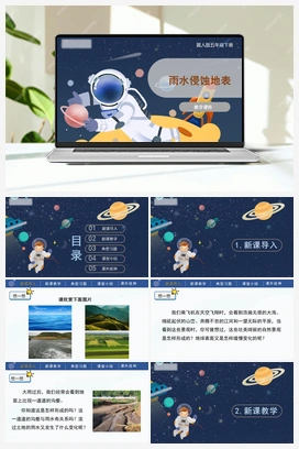 3.8 雨水侵蚀地表 课件 冀人版小学科学五年级下册