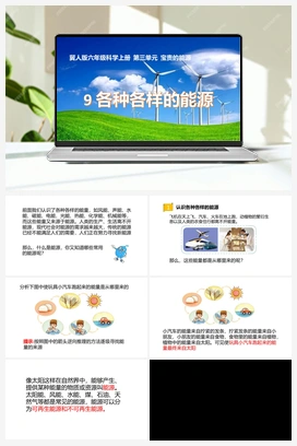 第09课《各种各样的能源》课件+教案 冀人版小学科学六年级上册
