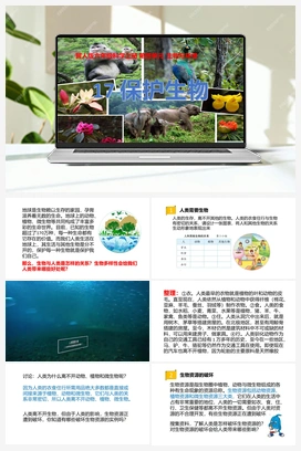 第17课《保护生物》课件+教案 冀人版小学科学六年级上册