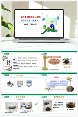 《发木耳》课件+教案+素材 人教版劳动三上