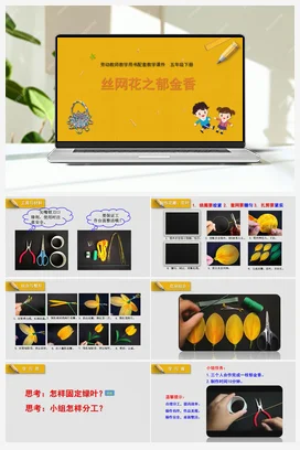 11丝网花之郁金香+教学课件+资源包+教案 苏教版劳动五年级下册