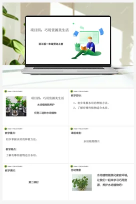 选种水培植物 浙教版劳动一上 项目四 任务2