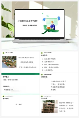 班级植物角我创建 课件+教案+素材 浙教版劳动二上 项目四 任务2