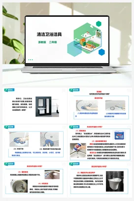 《清洁卫浴洁具》 教案+课件 浙教版劳动二下 项目二 任务2