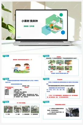 《小果树 我来种》 教案+课件 浙教版劳动五下 项目二 任务1