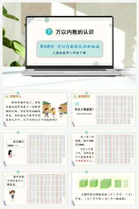 第七单元 万以内数的认识 – 万以内数的认识和组成