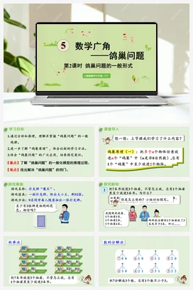 人教版数学六下 第五单元 第2课时 鸽巢问题的一般形式 课件