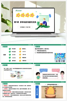 5.1 多样化的沟通与交流 课件(共40张PPT)+教案+练习 苏科版信息科技三年级下册