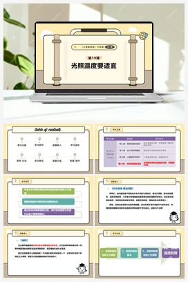 第19课 光照温度要适宜 课件+教案 义务教育版信息科技六年级全册